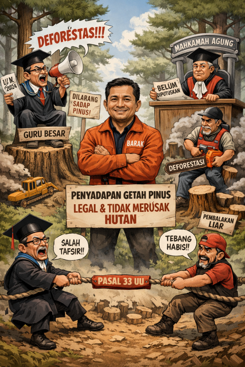 Polemik Penyadapan Pinus di TNGC, Nana Tegaskan Tak Melanggar UU