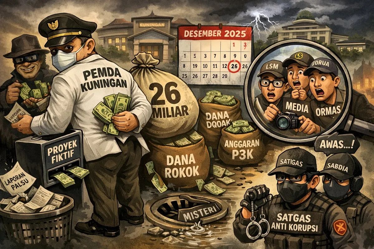 Pemda Kuningan Diguyur Anggaran Akhir Tahun 2025, Diduga Tidak Transparan