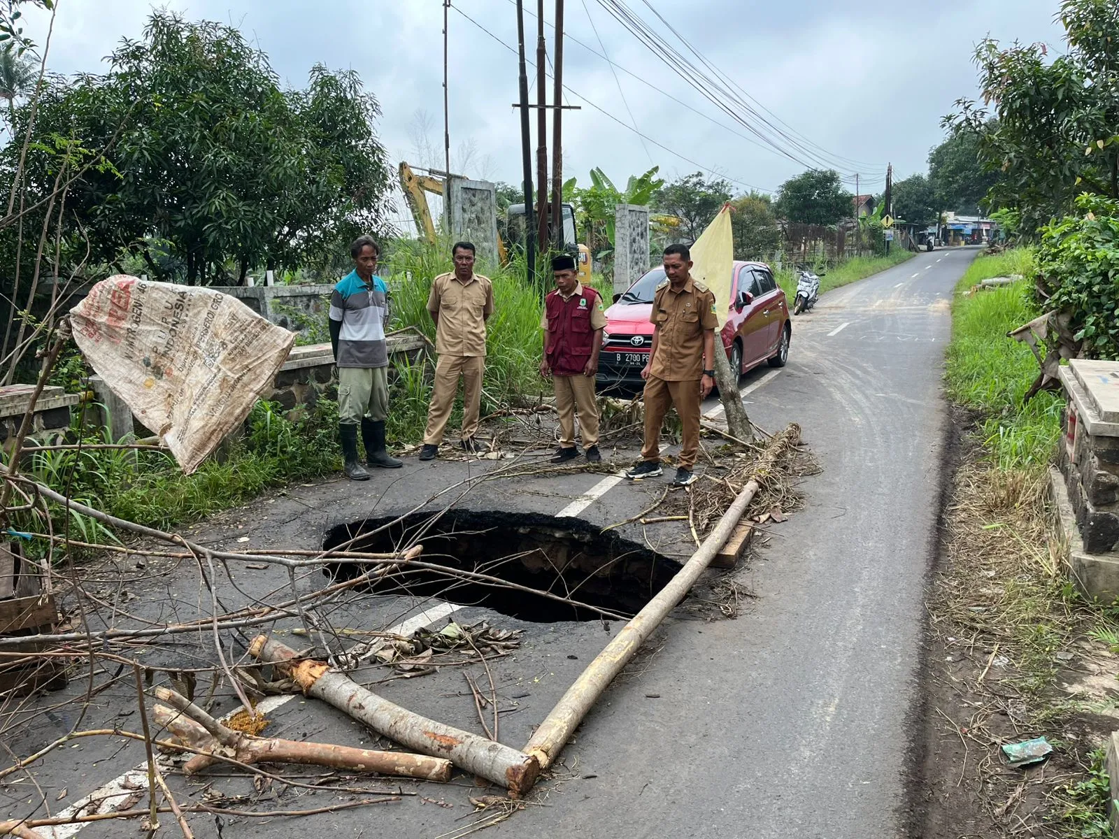 Pemda Respons Cepat, Pengerjaan Jembatan Amblas Mulai Hari Ini