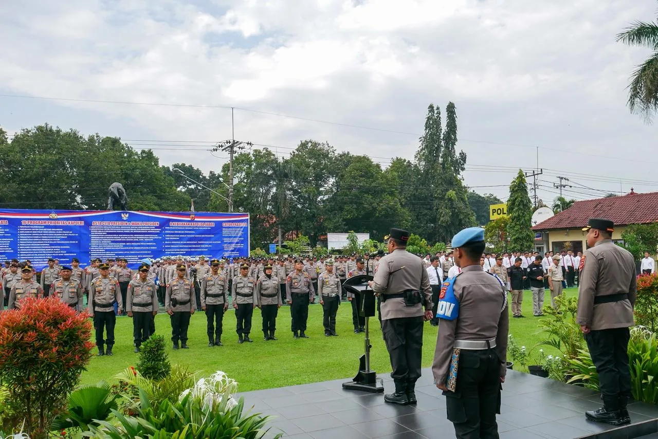 Polresta Cirebon Gelar Apel Konsolidasi Operasi Ketupat Lodaya 2026 Dilanjutkan Halal Bihalal