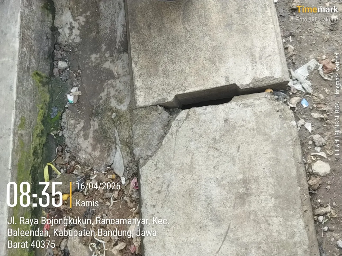 Proyek Drainase U-Ditch di Desa Rancamanyar Terkesan Asal Jadi dan Tanpa Papan Informasi, Warga Geram