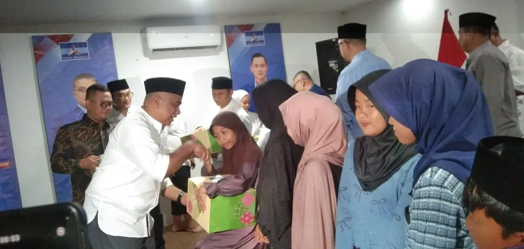 Ramadhan 1447 H, DPC Demokrat Kabupaten Bandung Perkuat Silaturahmi dan Berbagi dengan Anak Yatim